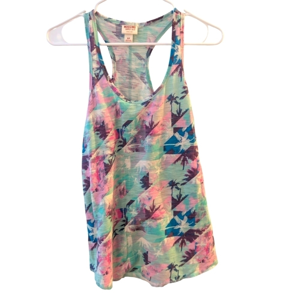 Mossimo Supply Co. Women's Multicolor Tank Top Cotton Size S